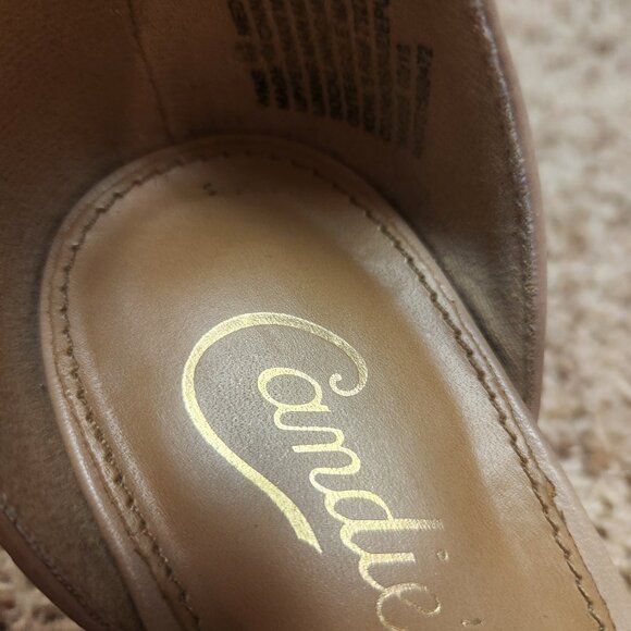 Candie's nude Heel size 7 womens adjustable strap - Picture 3 of 4